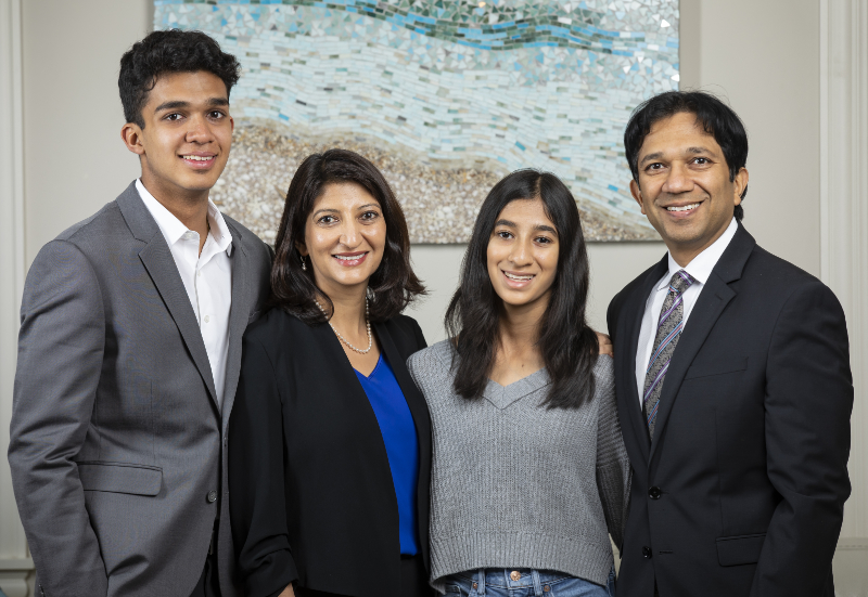 Dr. Gupta and her family